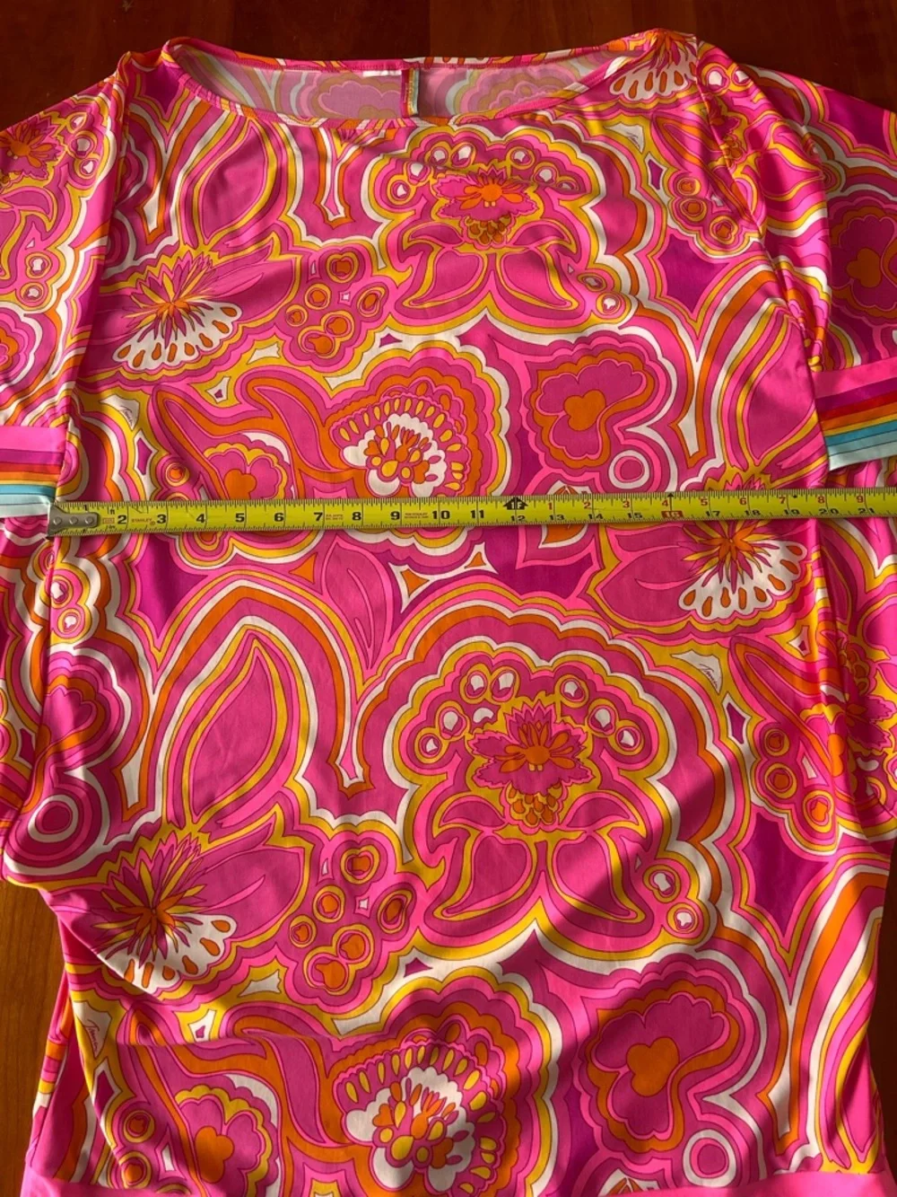 Trina Turk 25th Anniversary Morning Sunrise Swim Cover Tunic Kafta psychedelic - Picture 14 of 15